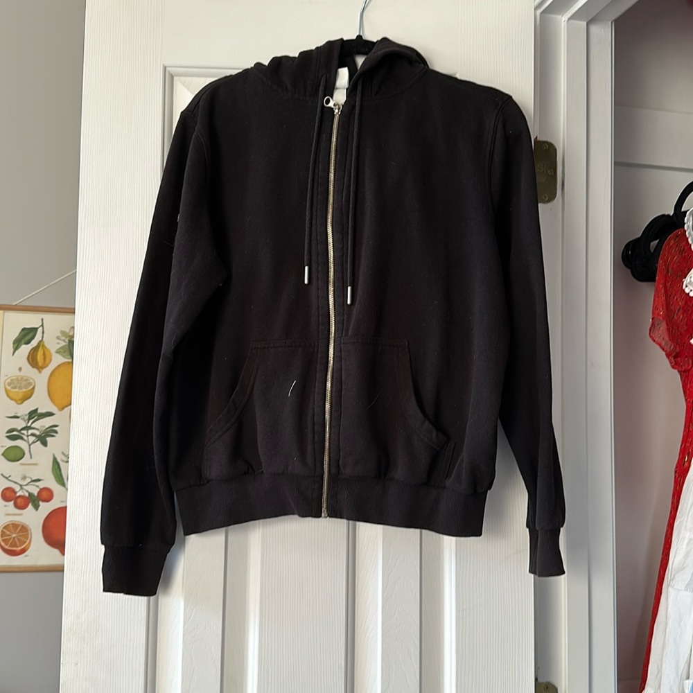 Black Zip Up Hoodie